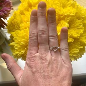 Tiffany & Co Elsa Peretti Open Heart Ring Sz 7